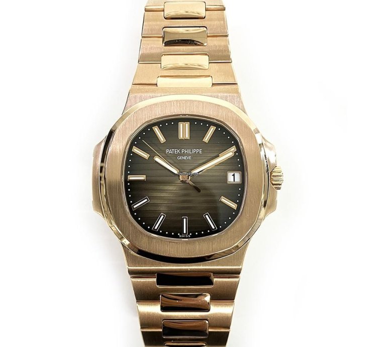 Patek Philippe Nautilus 5711 1r-001 Nautilus Brown Dial 18k Rose Gold Automatic Men Watch 2017