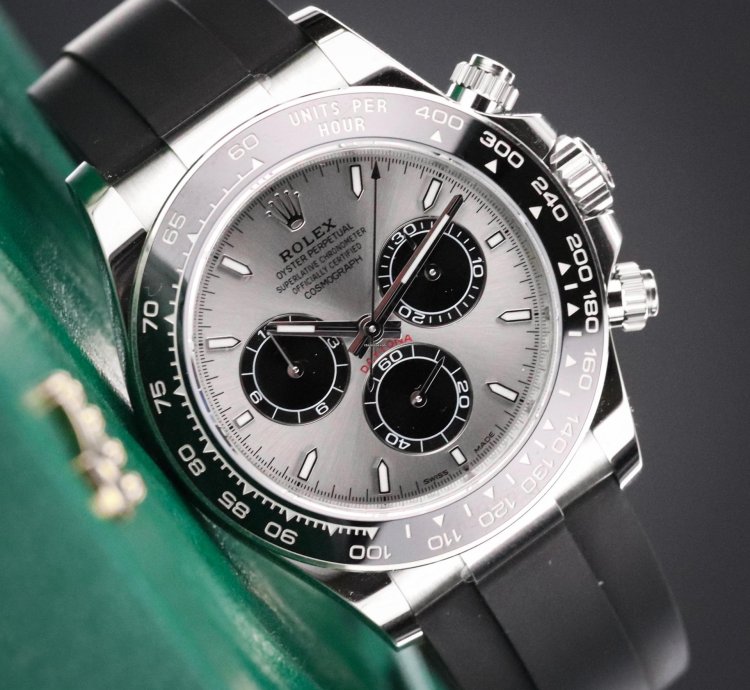 Rolex Daytona Cosmograph Daytona 2025 New Ghost 40mm White Gold Oysterflex 126519 Ln