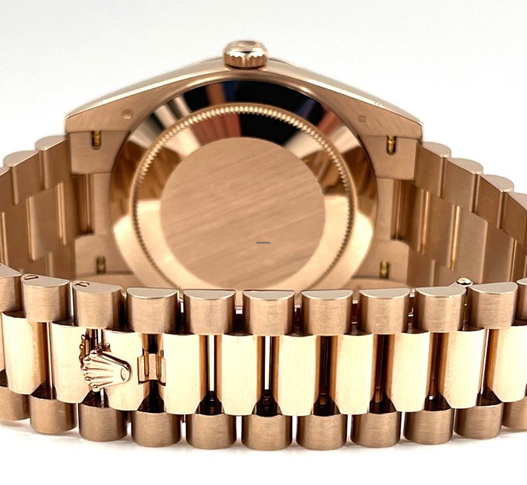 Rolex Day-date 40 40mm Eisenkiesel Dial Rose Gold Bracelet 228235 Unworn 2023