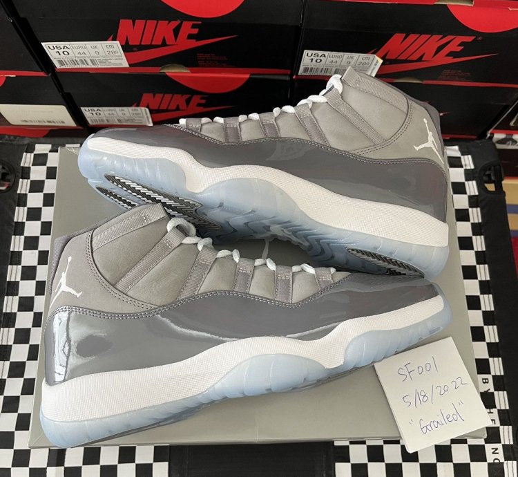 Air Jordan 11 Retro Cool Grey 2021 Ct8012-005 Size 10 5