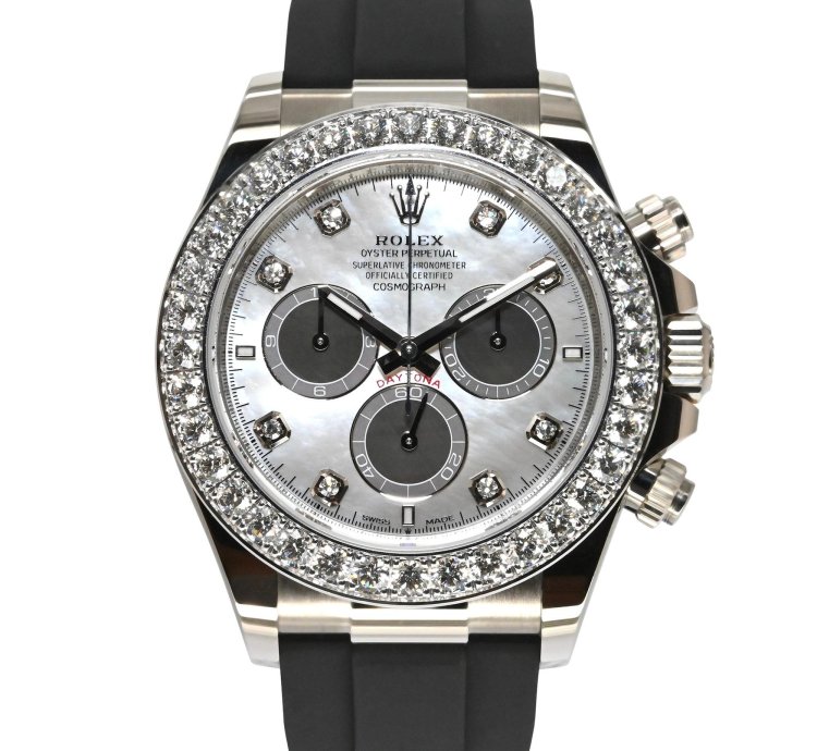 Rolex Daytona Cosmograph Daytona 40mm 126589rbr-0001 White Black Mother-of-pearl With Diamonds