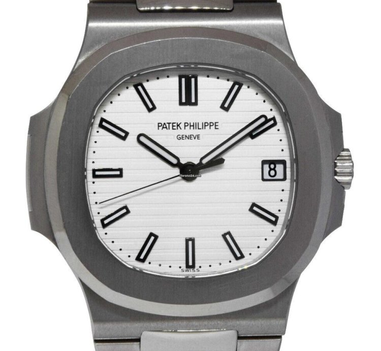 Patek Philippe Nautilus 5711 Steel Silver Dial Mens Watch 16 5711 1a