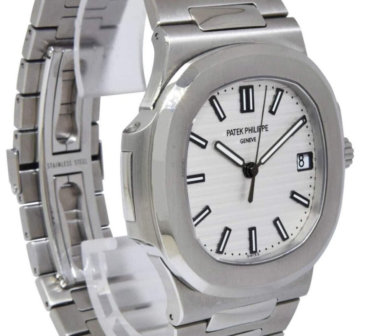 Patek Philippe Nautilus 5711 Steel Silver Dial Mens Watch 16 5711 1a