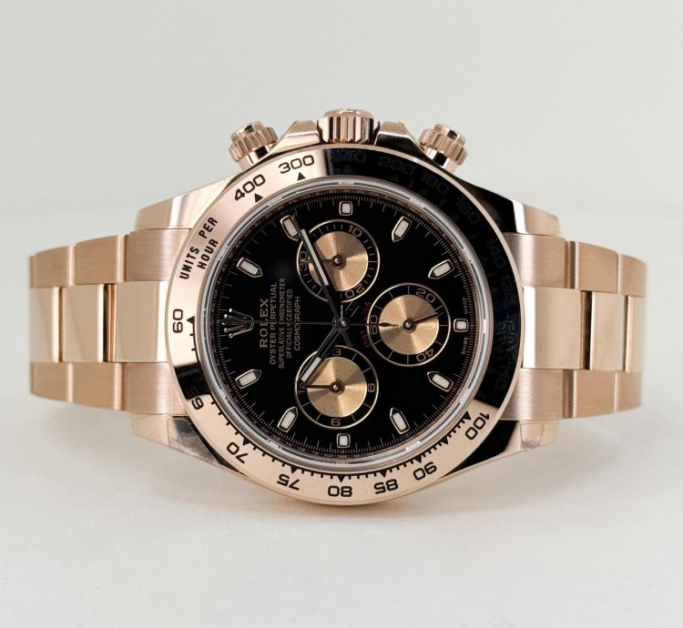 Rolex Daytona Cosmograph Daytona 40mm Everose Gold Black Index Dial 116505