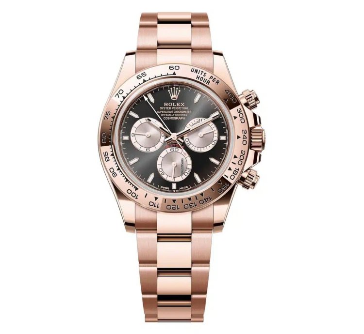 Rolex Daytona Cosmograph Daytona 40mm Everose Gold Black Sundust Index Dial 126505