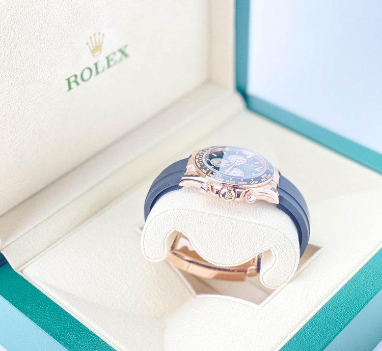 Rolex Daytona Cosmograph Daytona 40mm Everose Oysterflex Black Sundust