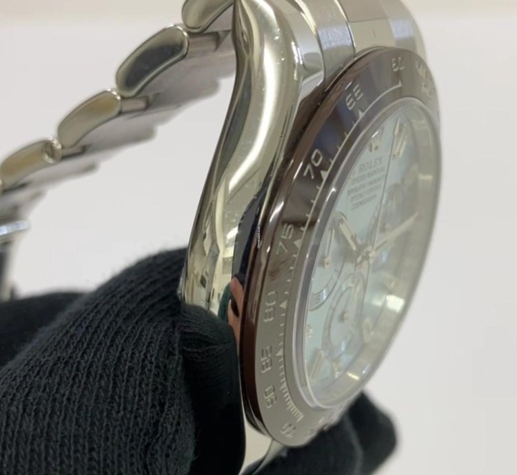 Rolex Daytona Cosmograph Daytona 40mm Platinum - Ice Blue Diamond Dial - Oyster Bracelet 116506