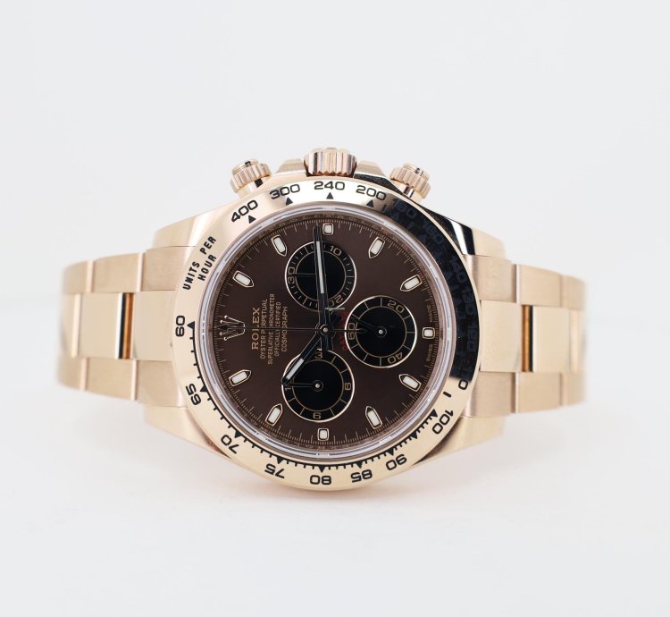 Rolex Daytona Cosmograph Daytona 40mm Rose Gold Chocolate Index Dial 116505