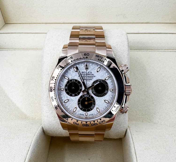 Rolex Daytona Cosmograph Daytona 40mm Rose Gold Meteorite Index Dial 116505
