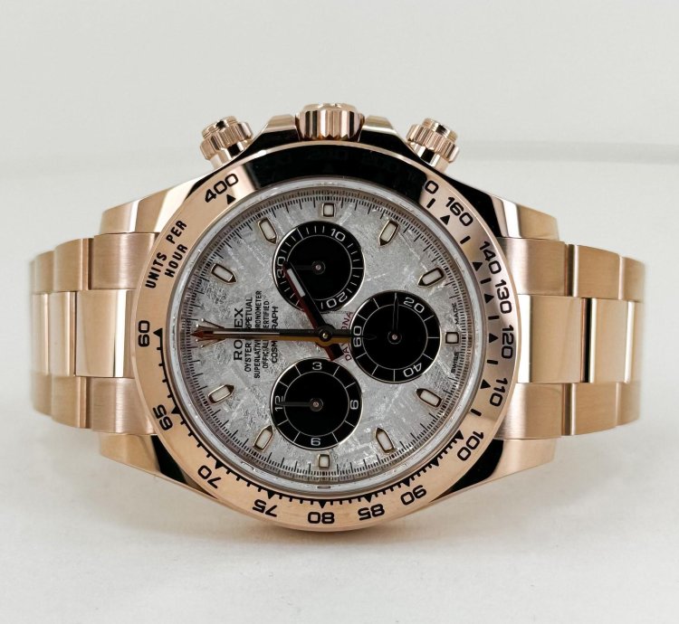Rolex Daytona Cosmograph Daytona 40mm Rose Gold Meteorite Index Dial 116505