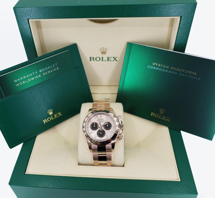 Rolex Daytona Cosmograph Daytona 40mm Rose Gold Sundust Index Dial 116505