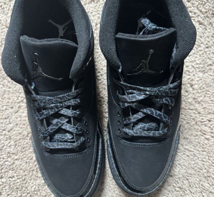 Air Jordan 3 Black Cat Size 9 5