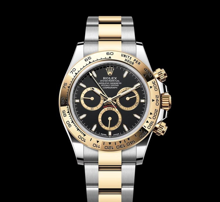 Rolex Daytona Cosmograph Daytona 40mm Steel Yellow Gold Black Index Dial 126503