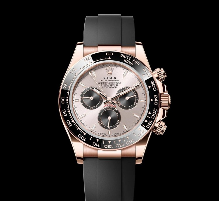 Rolex Daytona Cosmograph Daytona 40mm Sundust Index Dial Oysterflex Band 126515