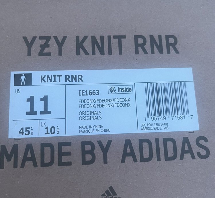Yeezy Knit Rnr Fade Onyx