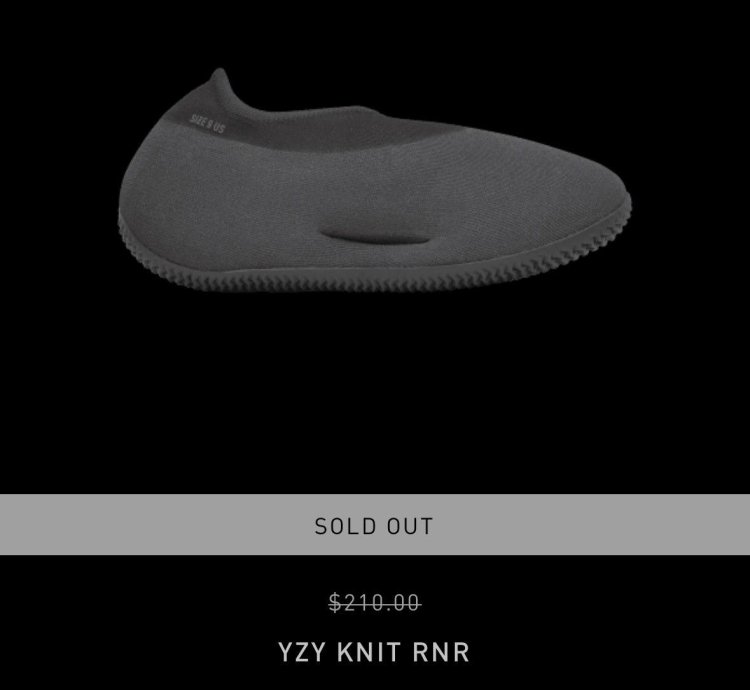 Yeezy Knit Runner Fade Onyx