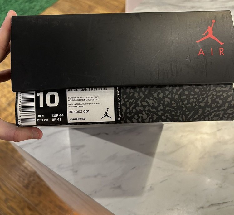 Air Jordan 3 Black Cement 2018