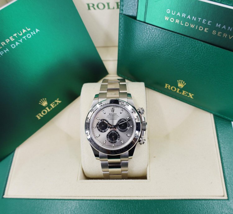 Rolex Daytona Cosmograph Daytona 40mm White Gold Grey Index Dial 116509