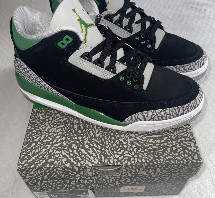 Air Jordan 3 Pine Green Ds Size 10