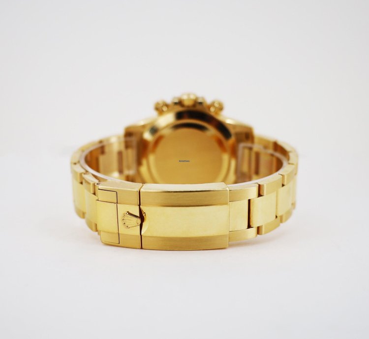 Rolex Daytona Cosmograph Daytona 40mm Yellow Gold Black Diamond Dial 116508