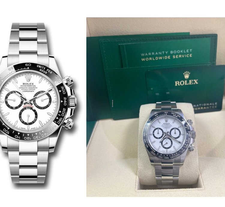 Rolex Daytona Cosmograph Daytona Black Cerachrom Bezel - White Index Dial Oyster Bracelet 126500ln Panda