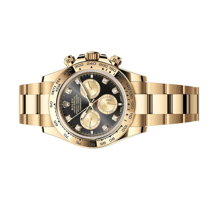 Rolex Daytona Cosmograph Daytona Black Champagne Dial With Diamonds 126508 Unworn Full Set