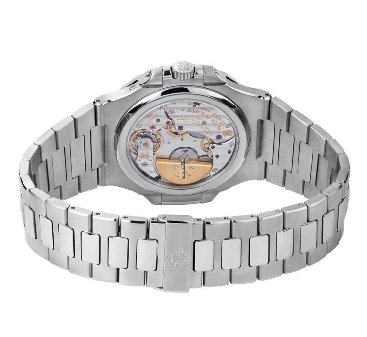 Patek Philippe Nautilus 5712 1a-001 Moonphase Steel Blue-black Index Dial 40 Mm