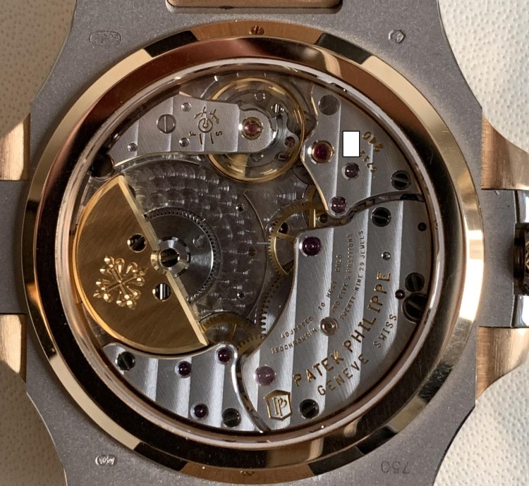 Patek Philippe Nautilus 5712 Black Slate Dial Rose And White Gold 18kt Full Set 2013