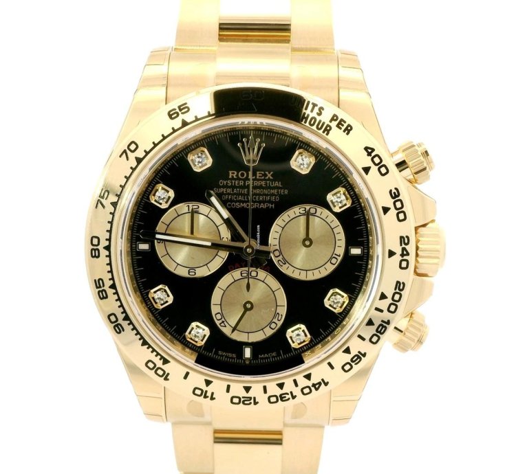 Rolex Daytona Cosmograph Daytona Black Dial Diamonds
