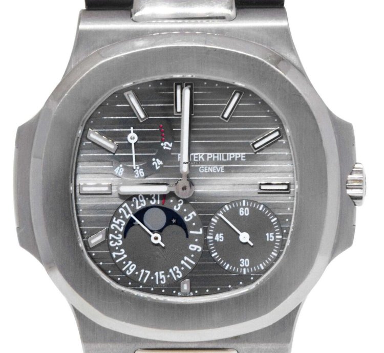 Patek Philippe Nautilus 5712 Nautilus Complication 18k White Gold Watch 5712g-001