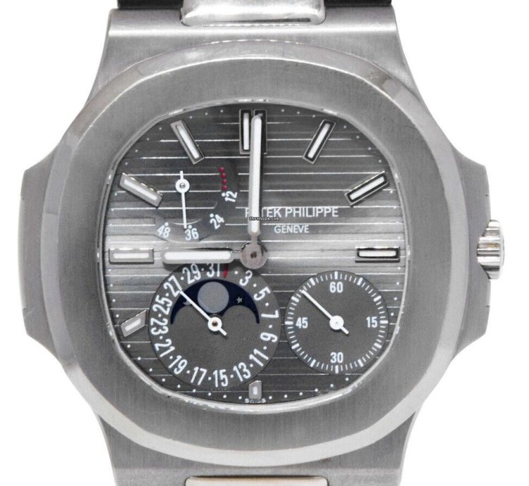 Patek Philippe Nautilus 5712 Nautilus Complication 18k White Gold Watch 5712g-001