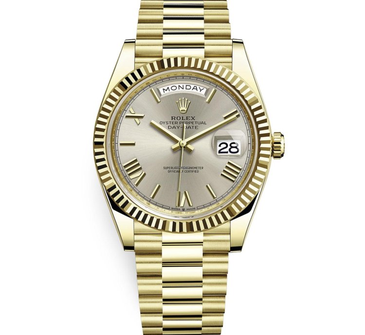 Rolex Day-date 40 40mm Silver Roman Dial 228238 New 2023