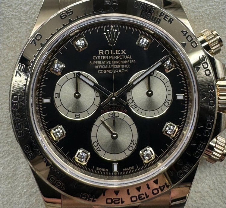Rolex Daytona Cosmograph Daytona Black Diamond Dial Unworn