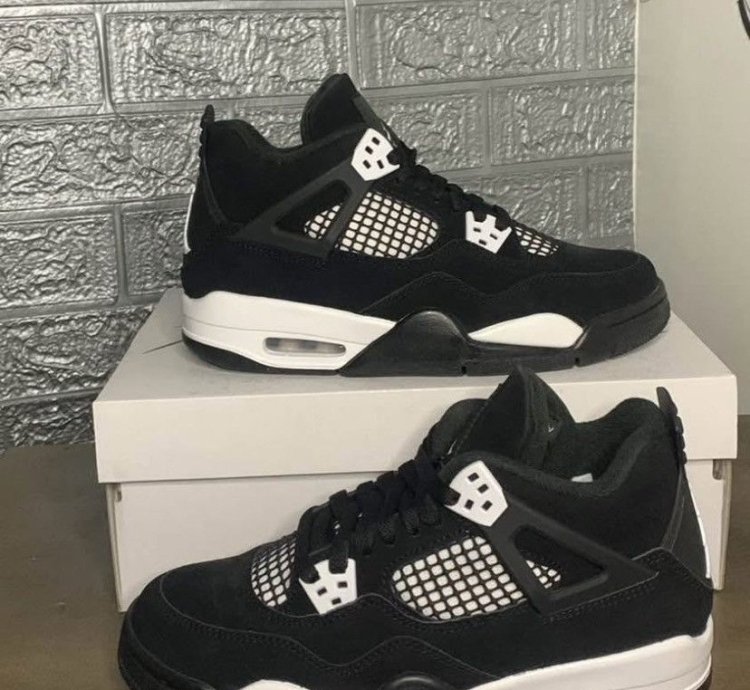 Air Jordan 4 Retro Gs White Thunder