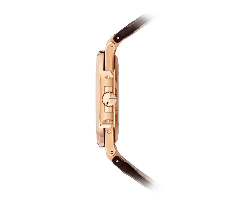 Patek Philippe Nautilus 5712r Moon Phase Rose Gold Brown Leather Strap 2023