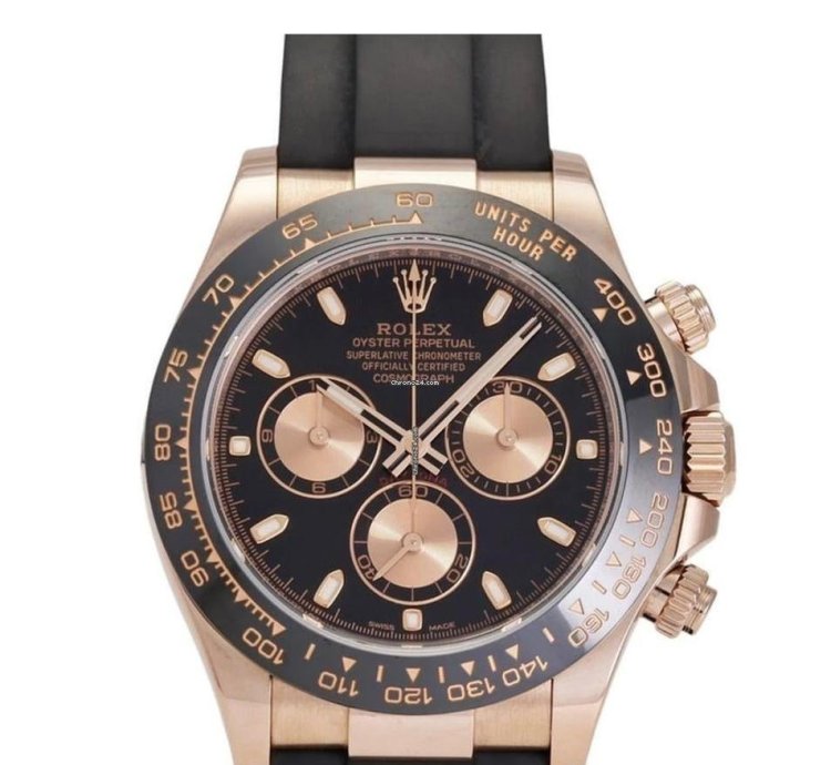Rolex Daytona Cosmograph Daytona Everose Cerachrom Black Oysterflex