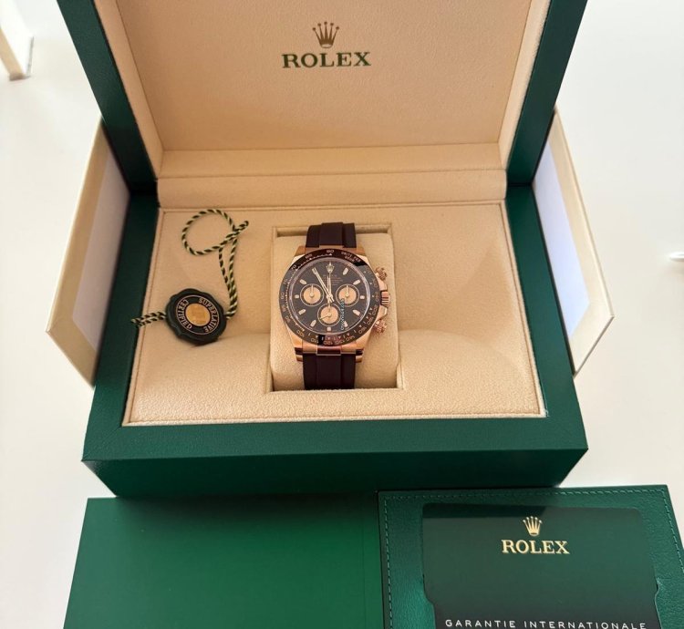 Rolex Daytona Cosmograph Daytona Everose Cerachrom Black Oysterflex