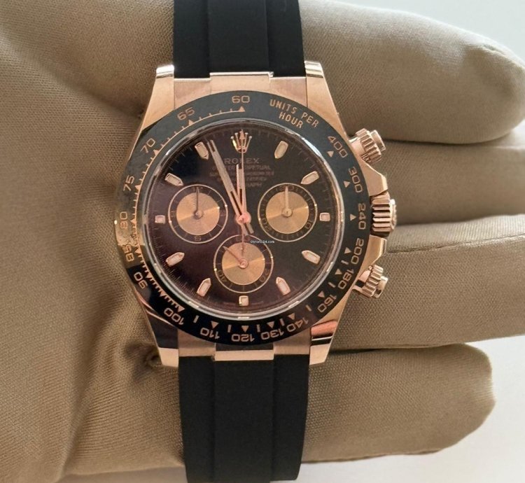 Rolex Daytona Cosmograph Daytona Everose Cerachrom Black Oysterflex