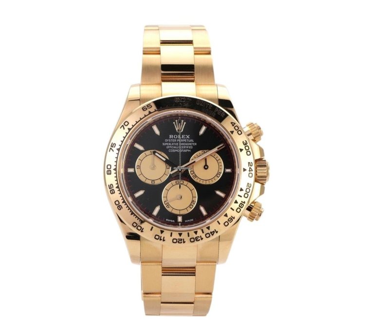 Rolex Daytona Cosmograph Daytona Gelbgold Ref 126508 Schwarz Champagner