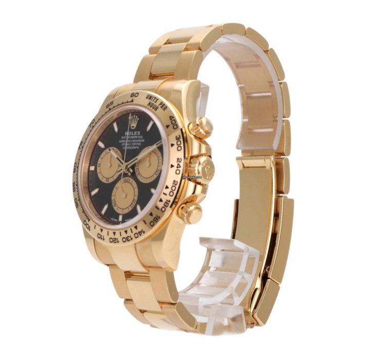 Rolex Daytona Cosmograph Daytona Gelbgold Ref 126508 Schwarz Champagner