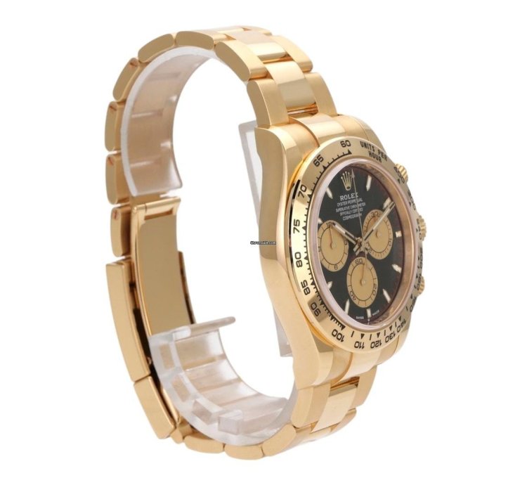 Rolex Daytona Cosmograph Daytona Gelbgold Ref 126508 Schwarz Champagner