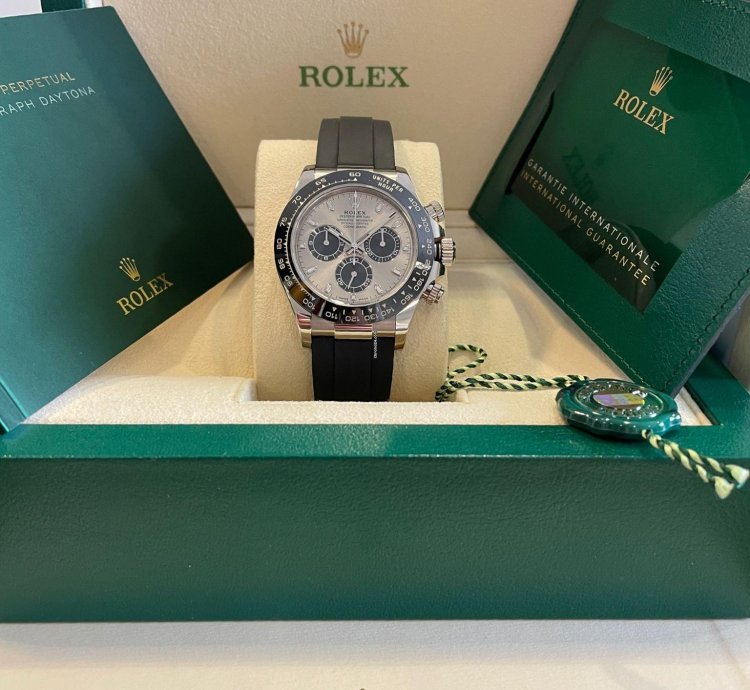 Rolex Daytona Cosmograph Daytona Ghost 116519ln Oyster Flex White Gold 2022