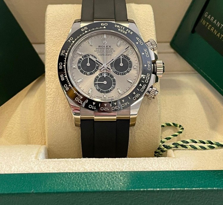 Rolex Daytona Cosmograph Daytona Ghost 116519ln Oyster Flex White Gold 2022