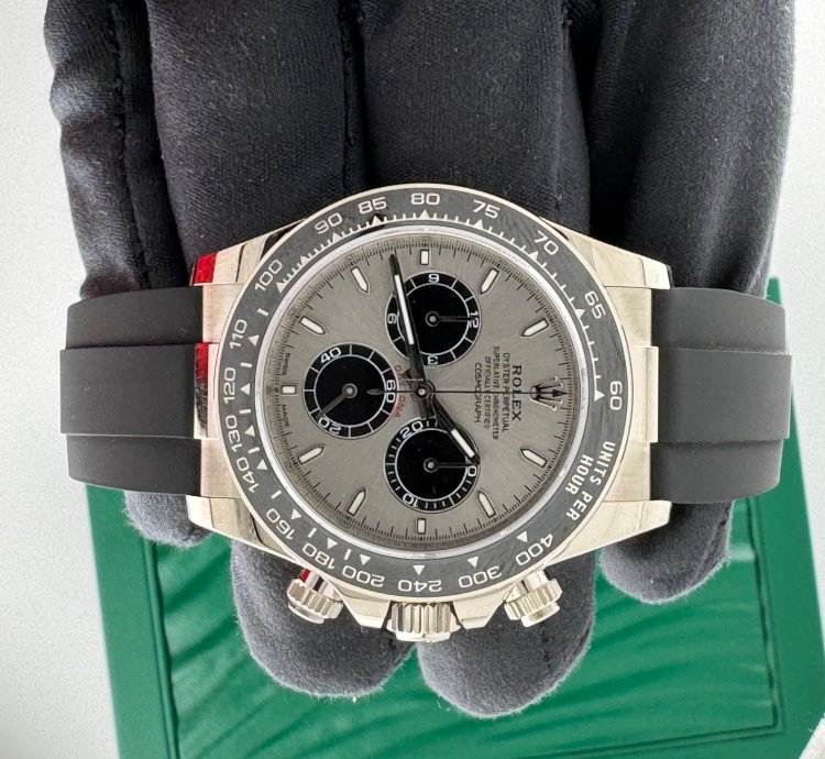 Rolex Daytona Cosmograph Daytona Ghost Grey Dial White Gold Oysterflex