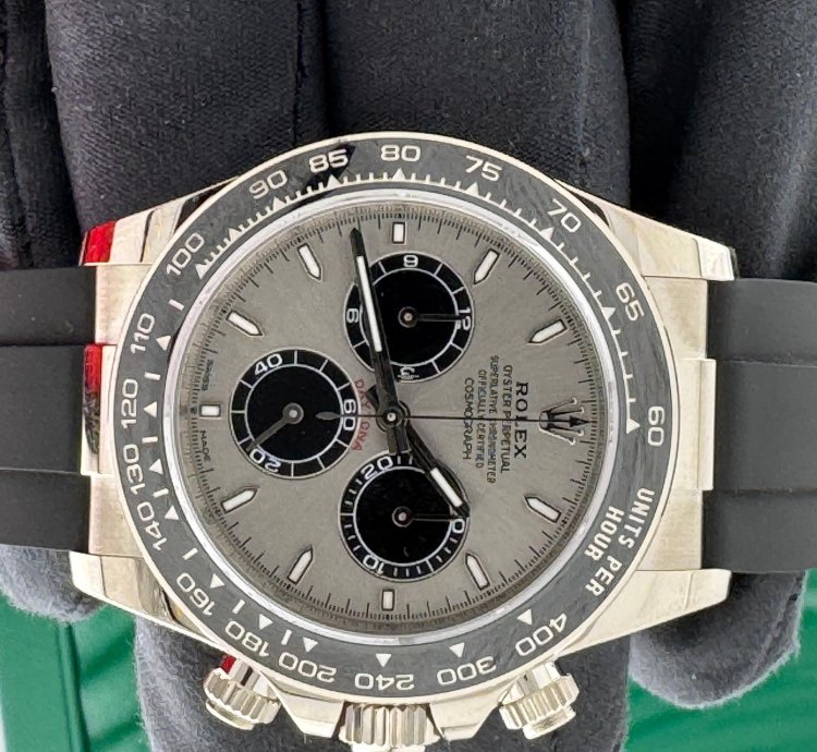 Rolex Daytona Cosmograph Daytona Ghost Grey Dial White Gold Oysterflex