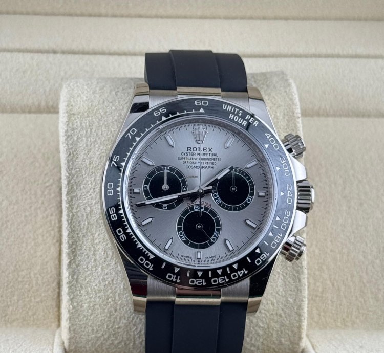 Rolex Daytona Cosmograph Daytona Ghost Grey Dial White Gold Oysterflex