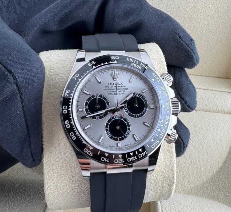 Rolex Daytona Cosmograph Daytona Ghost Grey Dial White Gold Oysterflex