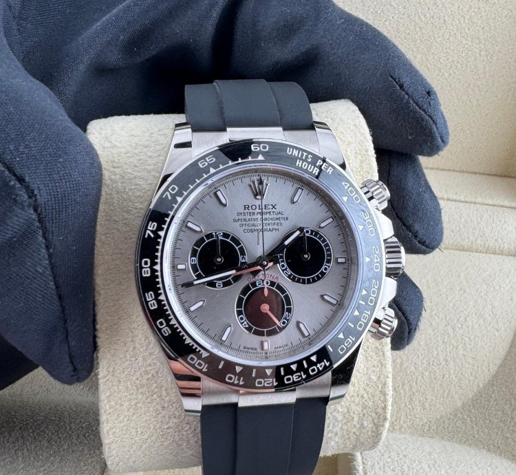 Rolex Daytona Cosmograph Daytona Ghost Grey Dial White Gold Oysterflex