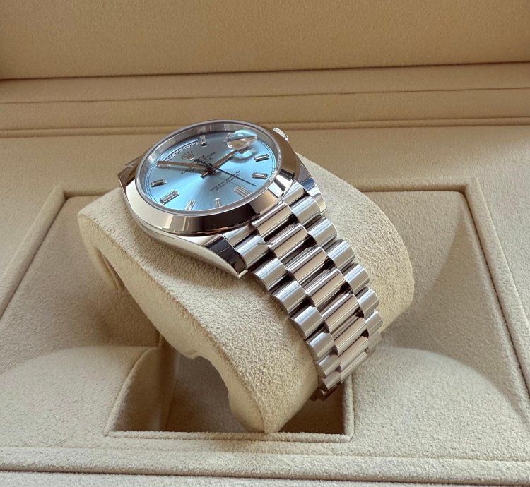 Rolex Day-date 40 Baguette - Unworn Ungetragen - 2023 - Lc At - Few Stickers Left