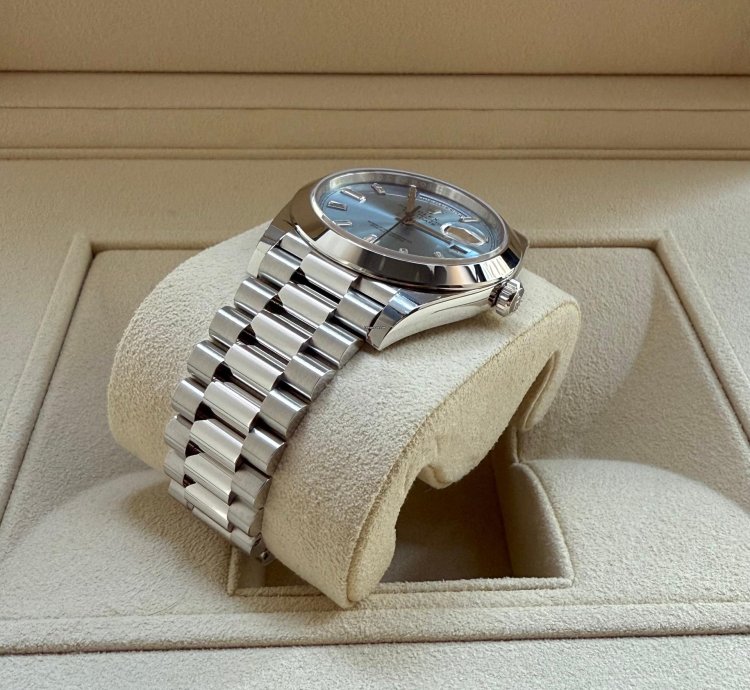 Rolex Day-date 40 Baguette - Unworn Ungetragen - 2023 - Lc At - Few Stickers Left